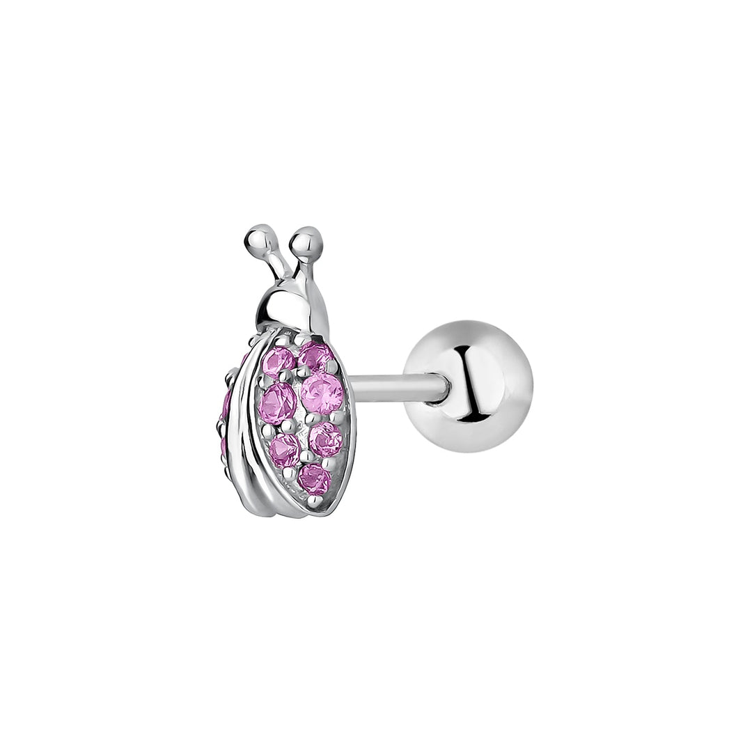PENDIENTE PIERCING DE PLATA COCCINELLE