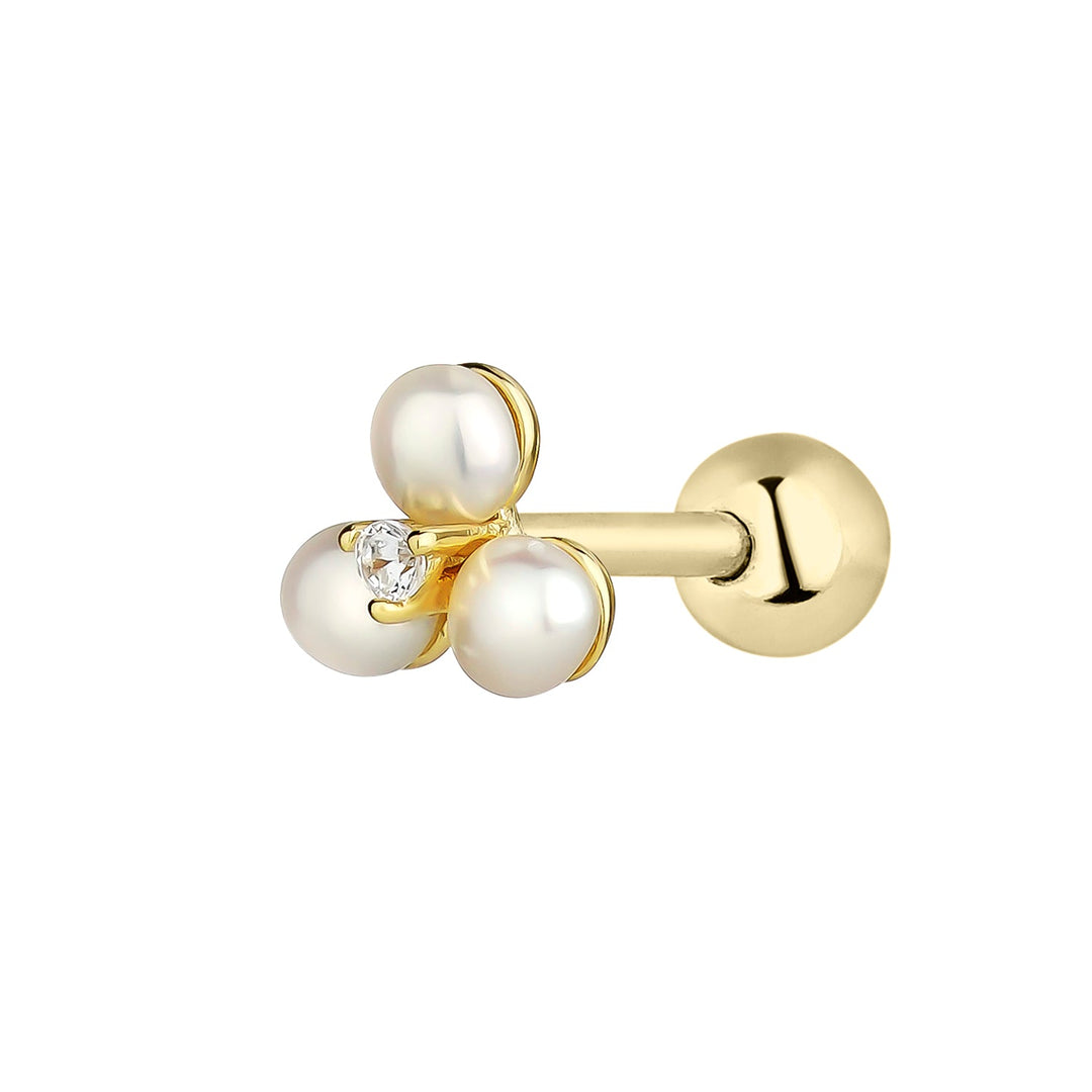 PIERCING OHRSCHMUCK PERLE IRIS
