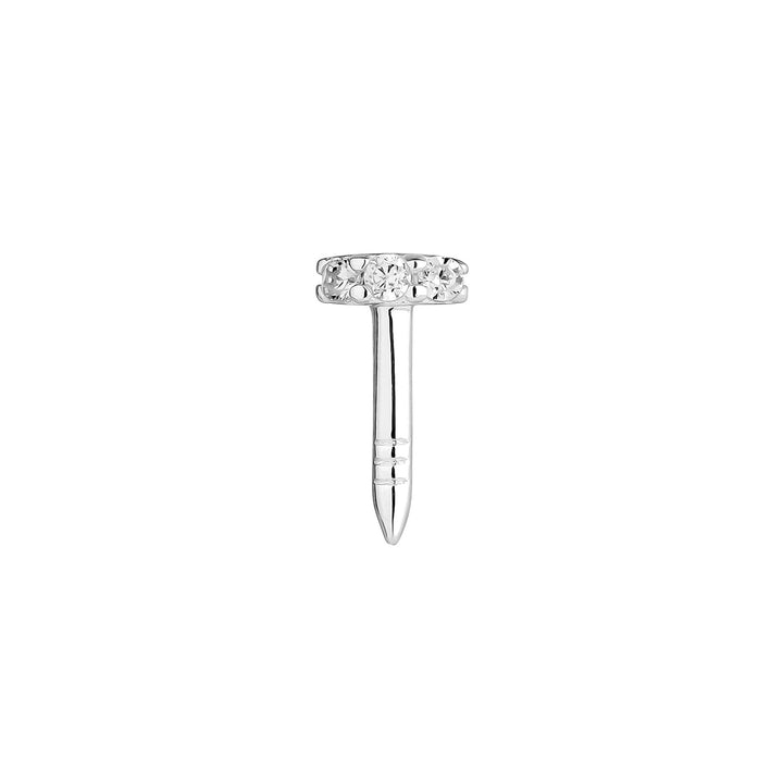 ZILVEREN PIERCING OORBEL VIS