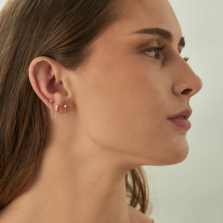 MEHRFACH PIERCING OHRSCHMUCK MARTINICA-PEARL