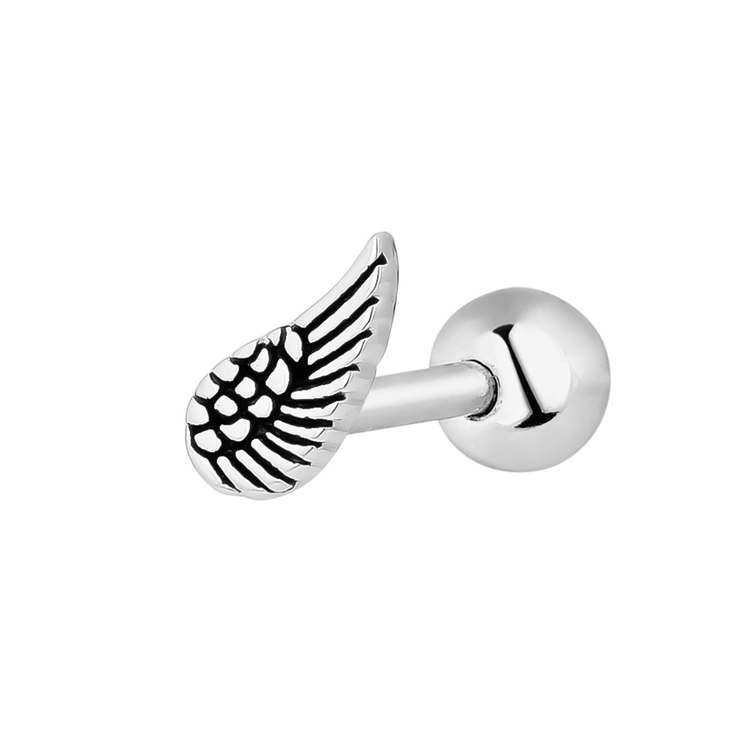 SILBERNER PIERCING OHRRING WIND