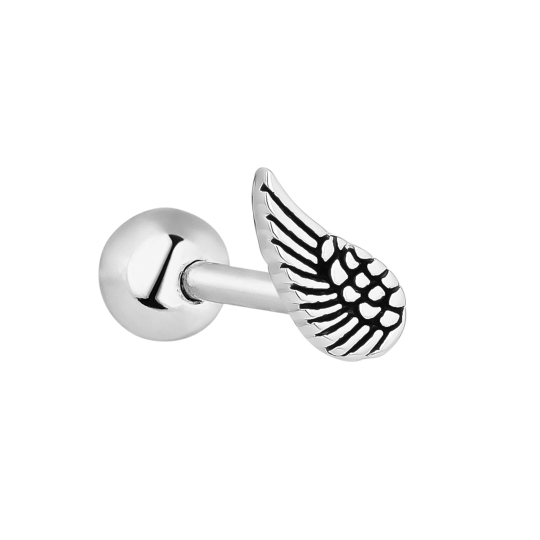 SILBERNER PIERCING OHRRING WIND