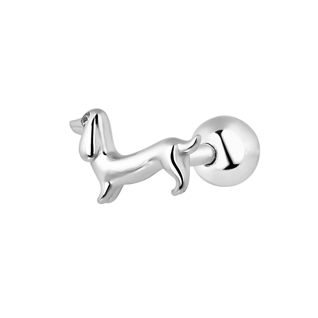 PENDIENTE PIERCING DE PLATA CUTE PET