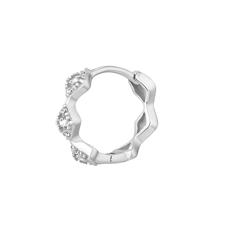 SILBERNER PIERCING-OHRRING ARO ZURA