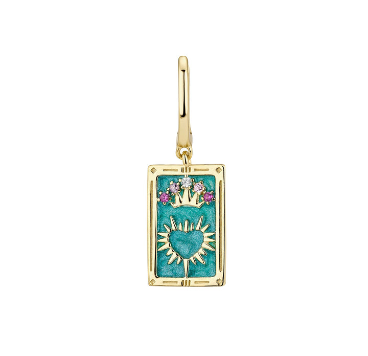 PENDIENTE PIERCING ARO CARTAS TAROT EMPERATRIZ