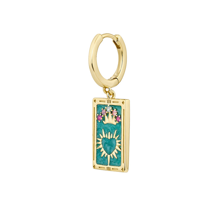 PENDIENTE PIERCING ARO CARTAS TAROT EMPERATRIZ