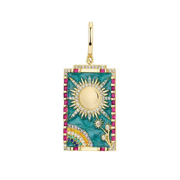 BRINCOS PIERCING ARGOLA CARTAS TAROT EL-SOL