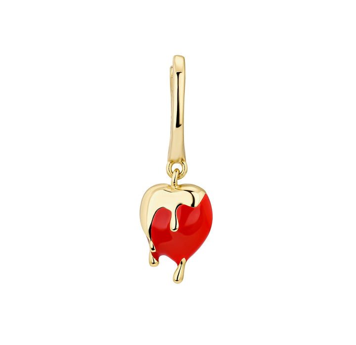 BRINCOS PIERCING ARGOLA HEART-MELT