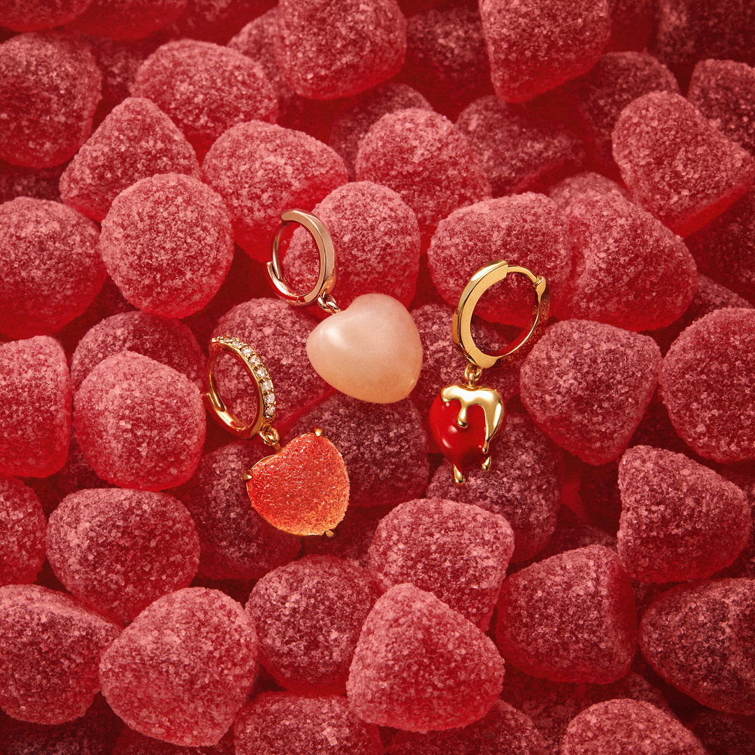 BRINCOS PIERCING ARGOLA HEART-MELT