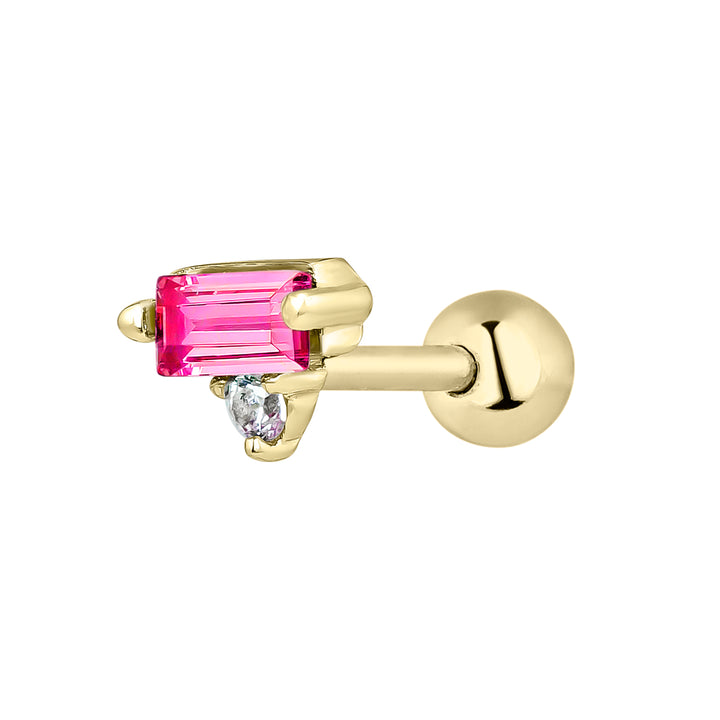 PIERCING OHRRING RUBIN SATET
