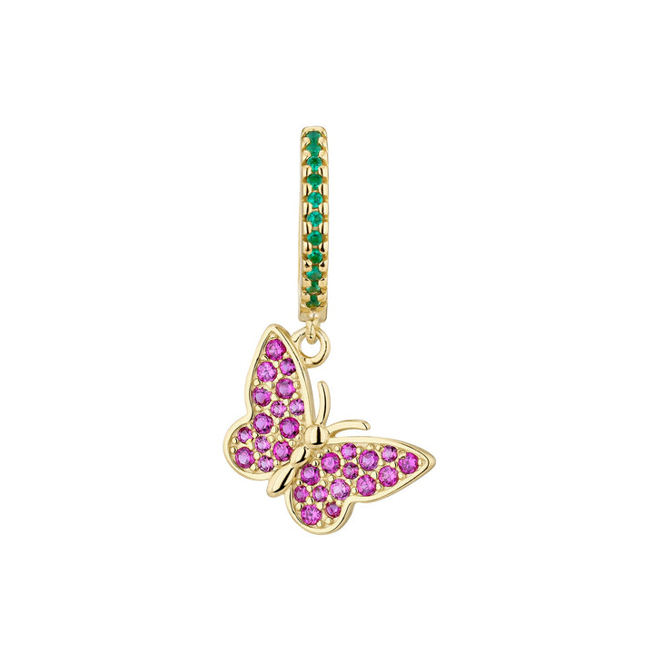 ORECCHINO PIERCING CERCHIO FARFALLA
