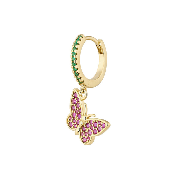ORECCHINO PIERCING CERCHIO FARFALLA