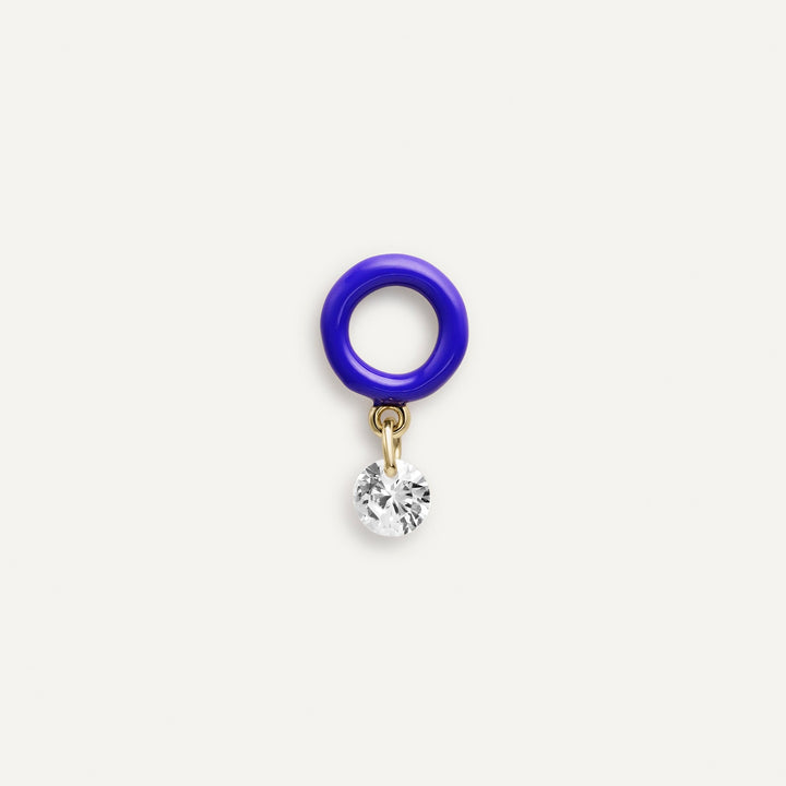 PENDIENTE PIERCING FLUOR BLUE