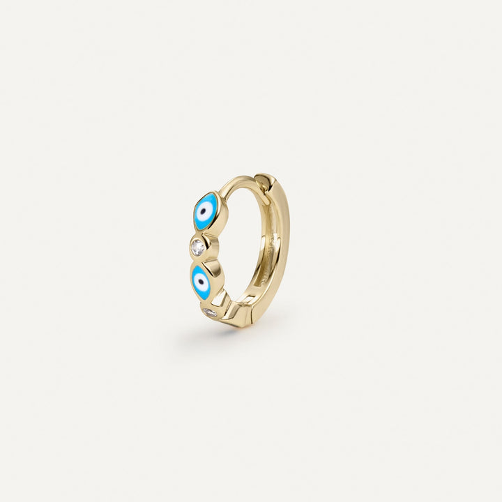 PENDIENTE PIERCING ARO BLUE EYE PROTECTION