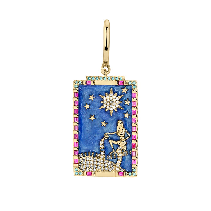 BRINCO PIERCING ARGOLA CARTAS TAROT A ESTRELA