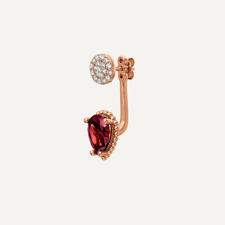 EARJACKET-Ohrring Roségold Oia
