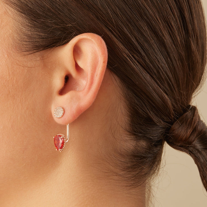 EARJACKET-Ohrring Roségold Oia
