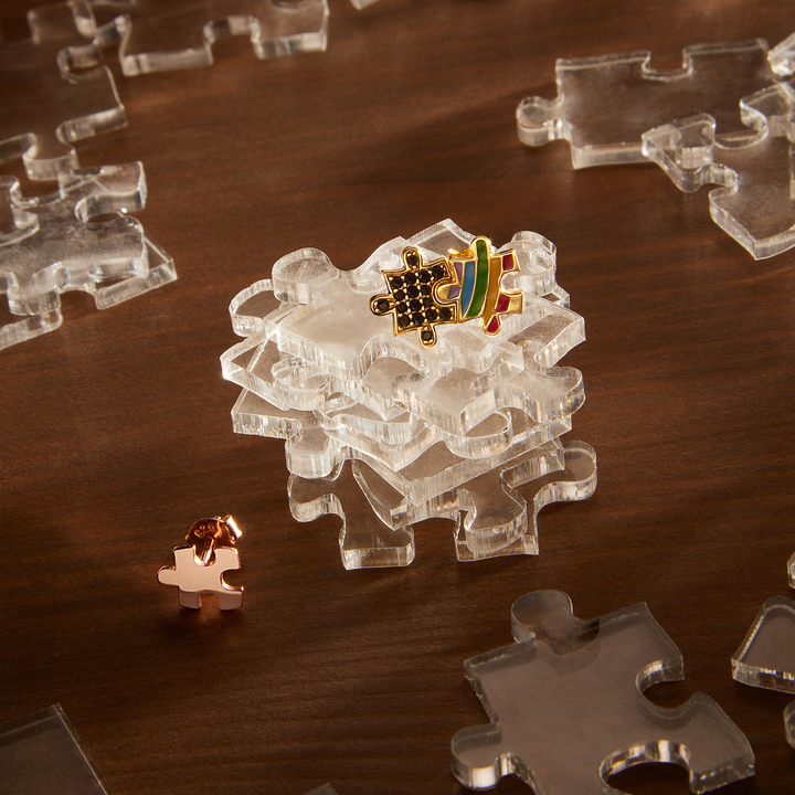 BRINCO PIERCING SOUL PUZZLE A ALMA CRIATIVA LIVRE
