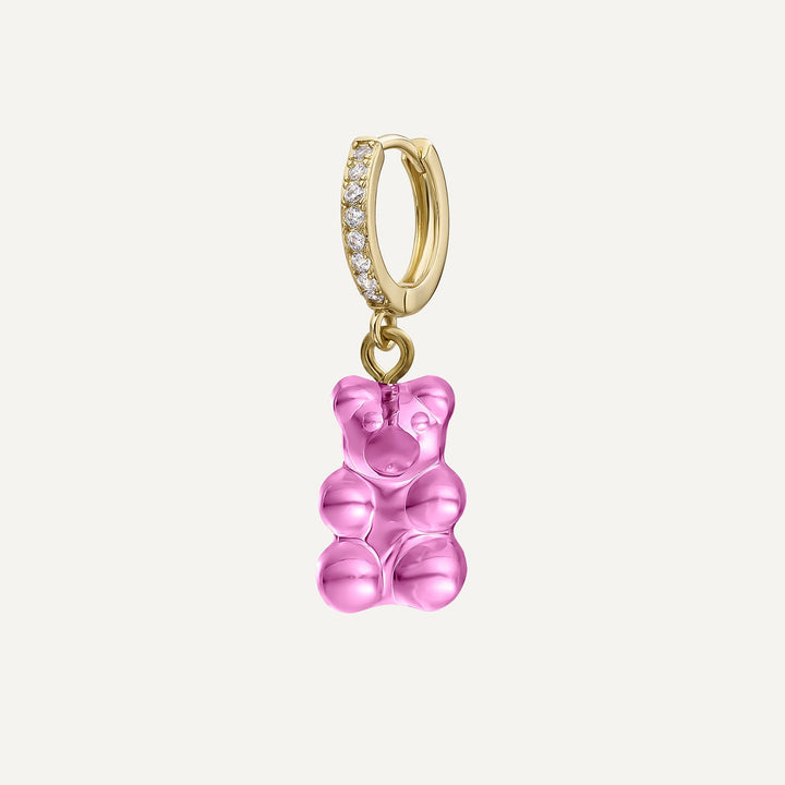PENDIENTE PIERCING ARO ROSA SUGAR BEAR