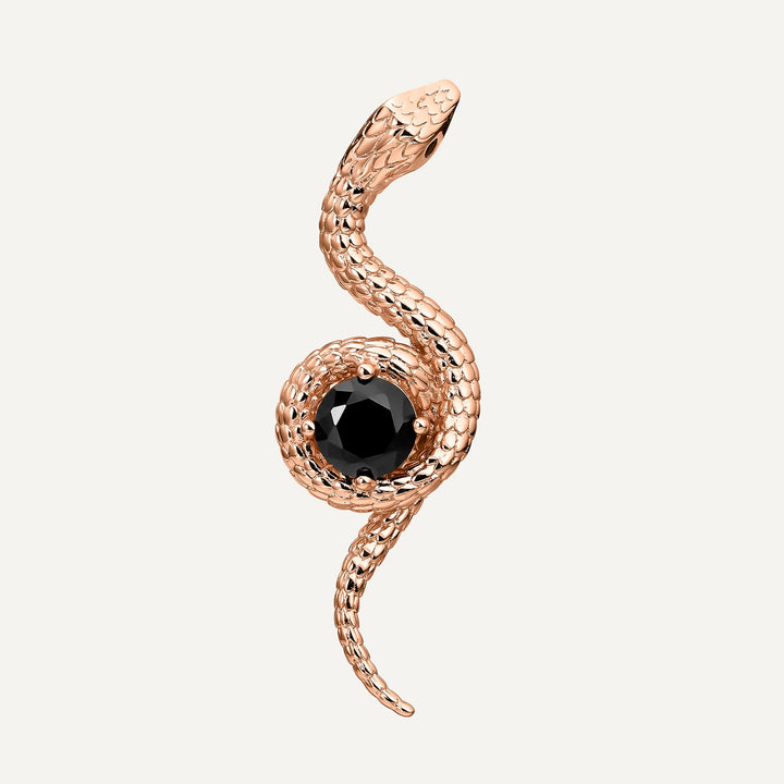 BRINCO PIERCING ARGOLA DOURADA ROSA NAHA