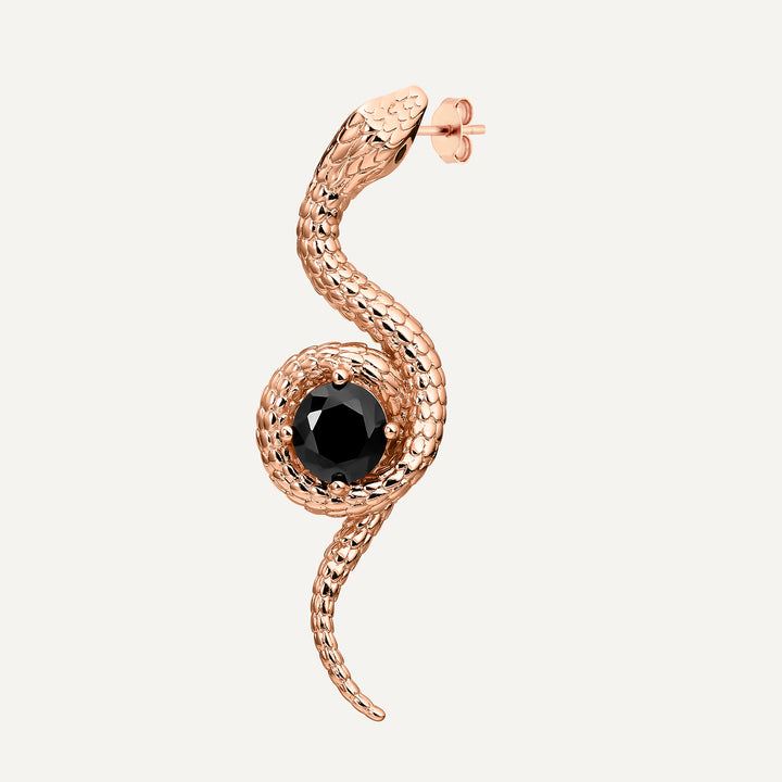 BRINCO PIERCING ARGOLA DOURADA ROSA NAHA