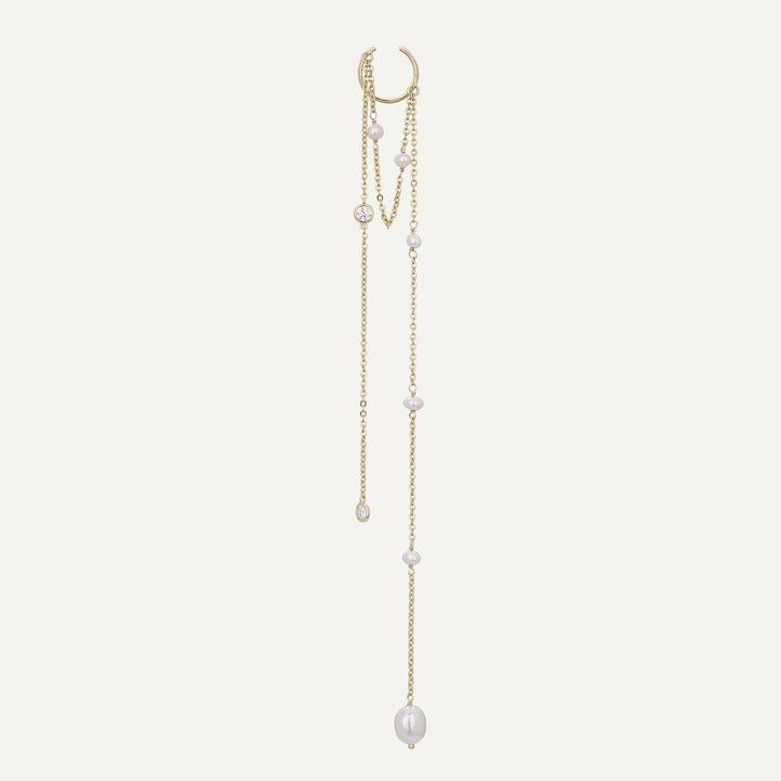 EAR CUFF CASCATA DE PÉROLAS
