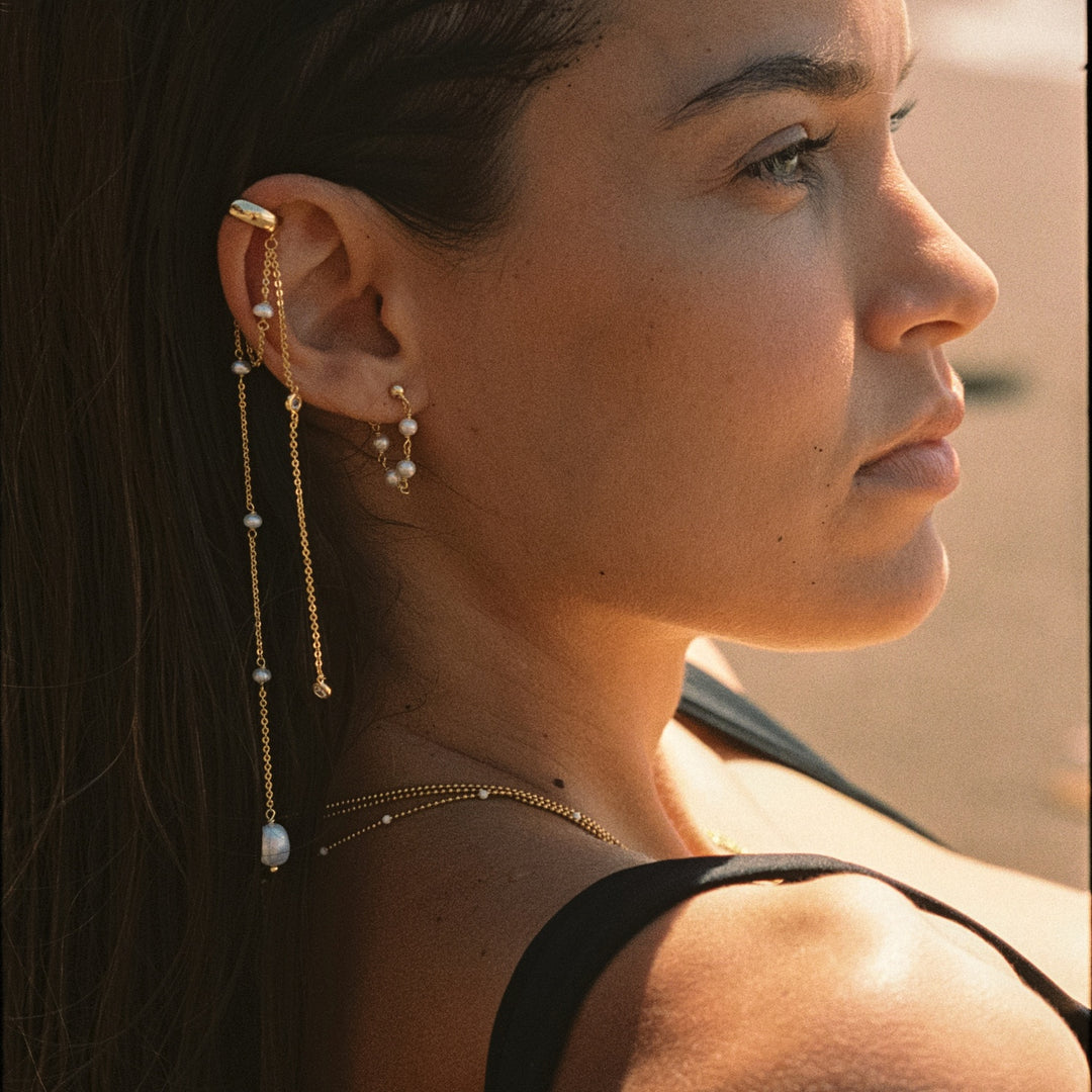 EAR CUFF CASCATA DE PÉROLAS