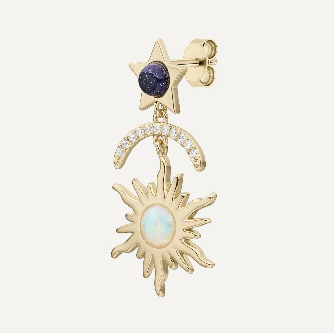 ORECCHINO PIERCING BLUE SEA CONSTELLATION