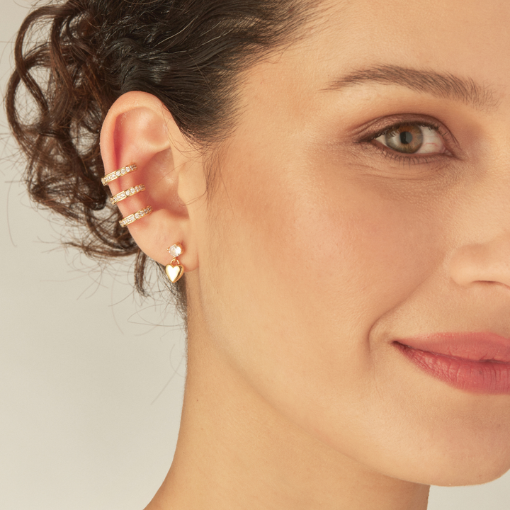 OORBELLEN PIERCING HELDER HART