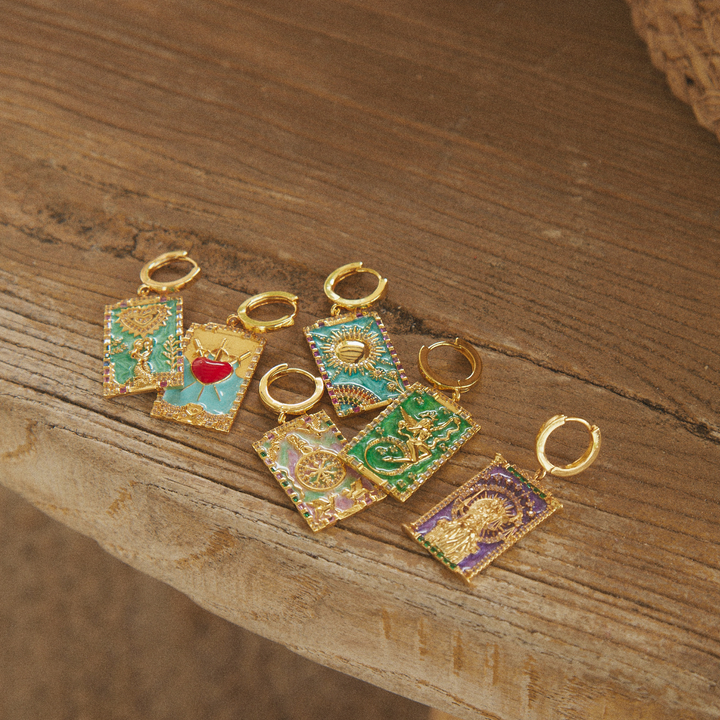 BRINCO PIERCING ARGOLA TAROT LA JUSTICIA