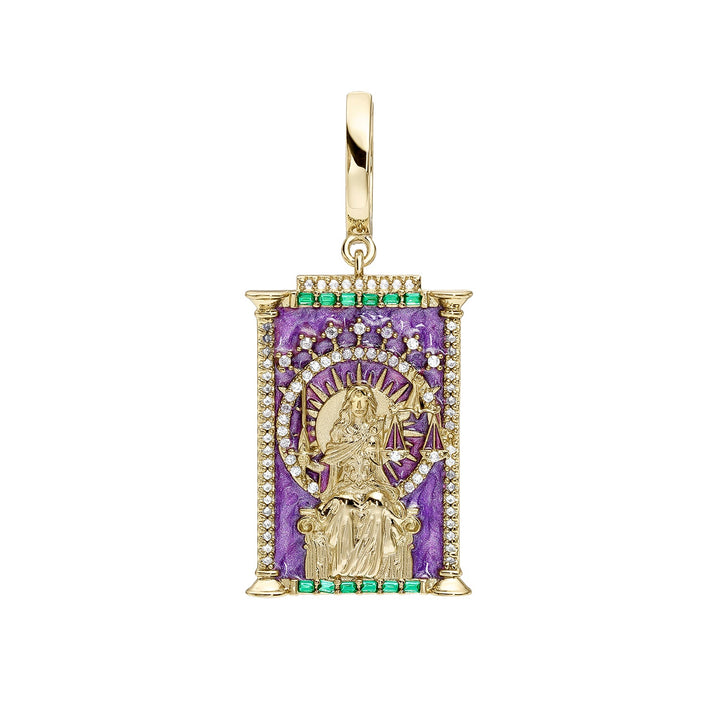 BRINCO PIERCING ARGOLA TAROT LA JUSTICIA