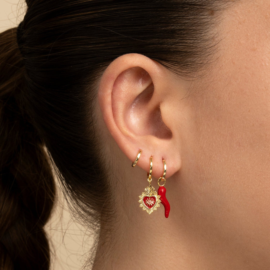 ORECCHINO PIERCING CERCHIO PEPERONCINO