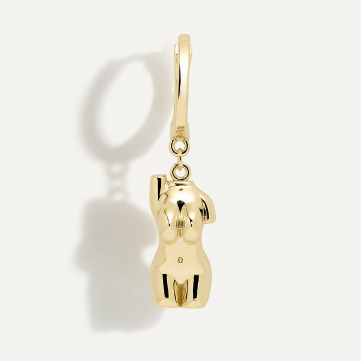 Goldener Eco de Milo-Ring PIERCING-Ohrring