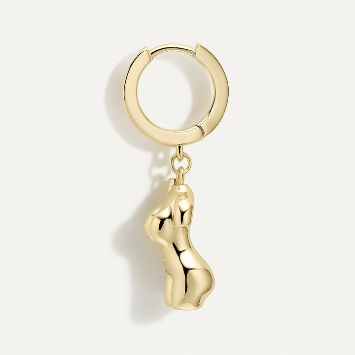 Goldener Eco de Milo-Ring PIERCING-Ohrring