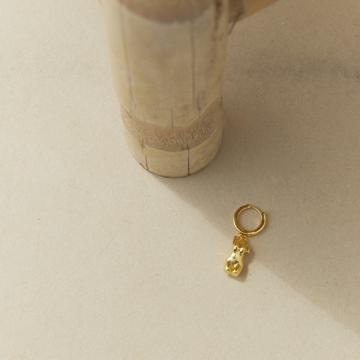 Goldener Eco de Milo-Ring PIERCING-Ohrring