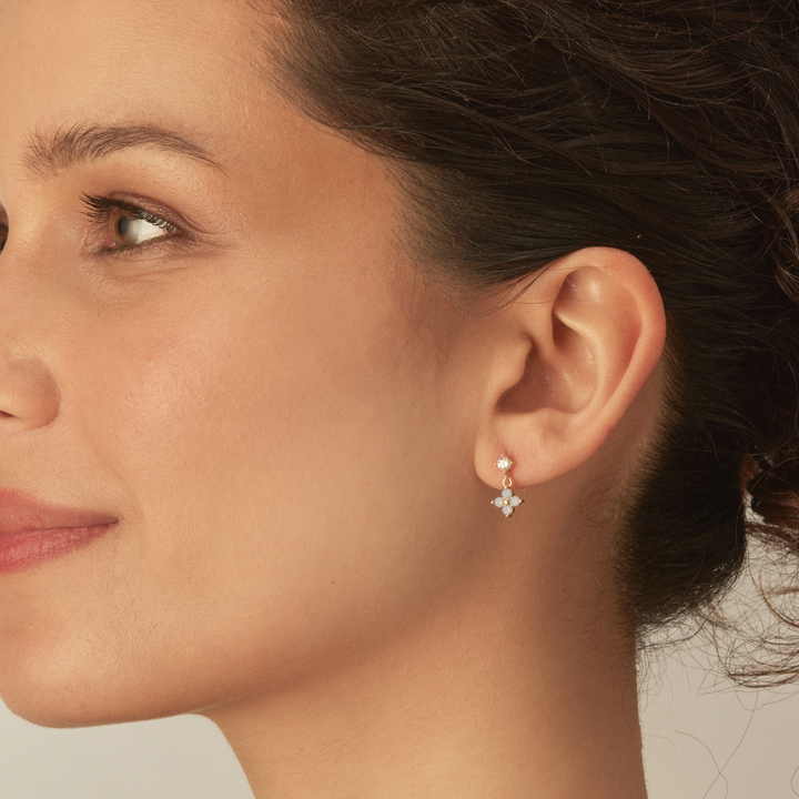 ORECCHINO PIERCING CELESTE SPARKLE