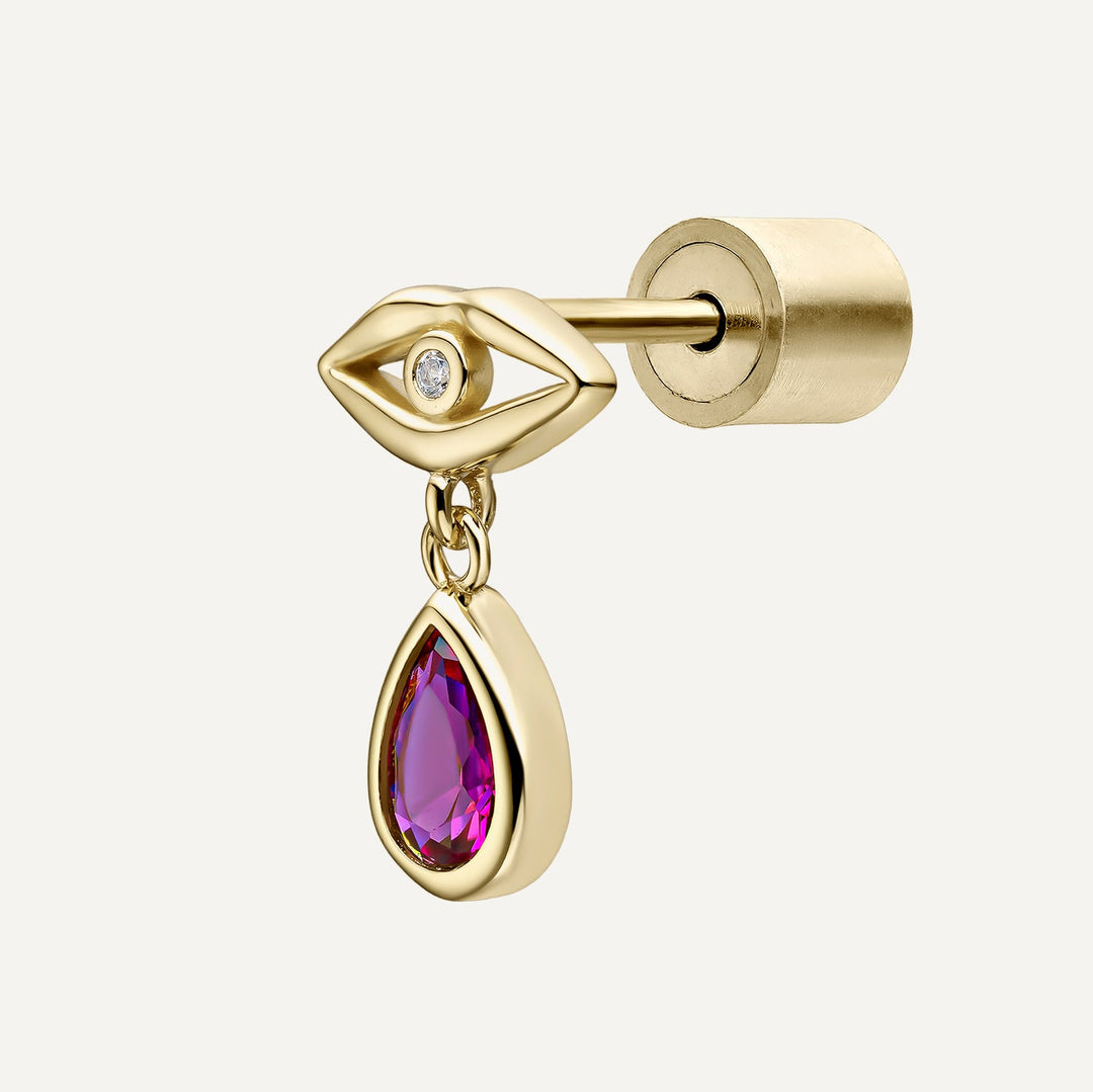GOUDEN PIERCING OORBEL SOUFFLE
