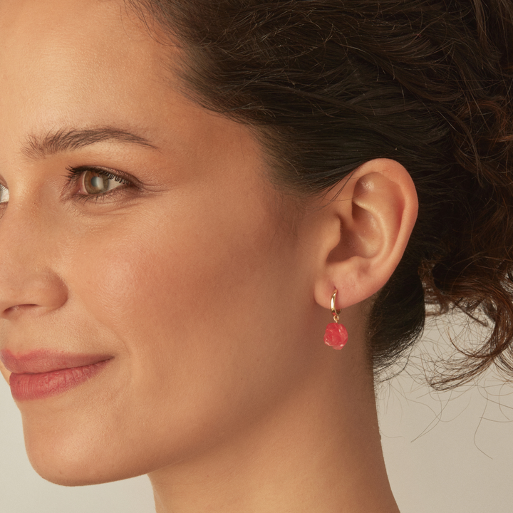 BRINCO PIERCING ARGOLA RED ROSE