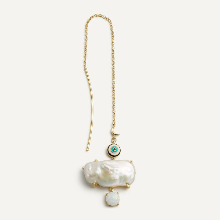 PENDIENTE PIERCING BAROQUE PEARL