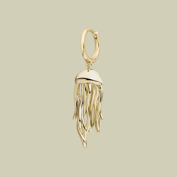 BRINCO PIERCING ARGOLA MEDUSA DORADA  
