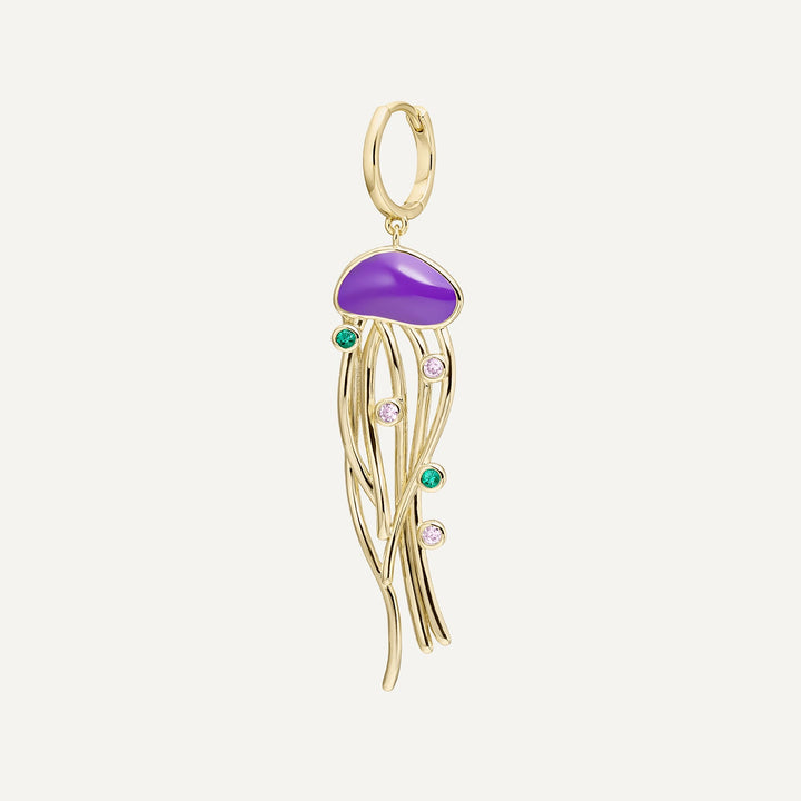 BRINCO PIERCING ARGOLA GOCCIA DI MEDUSA ARCOBALENO  