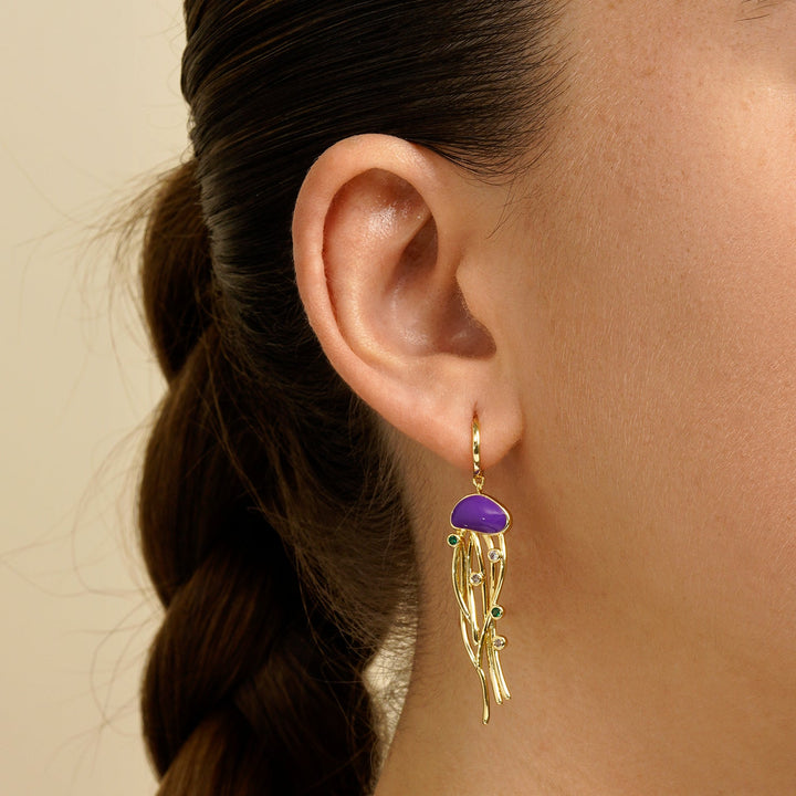 BRINCO PIERCING ARGOLA GOCCIA DI MEDUSA ARCOBALENO  