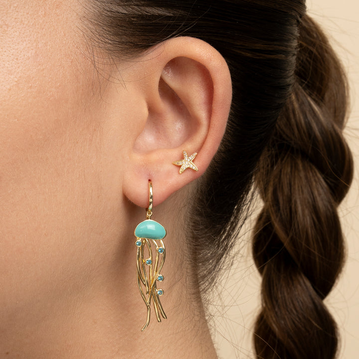 MARINE STAR PIERCING EARRING