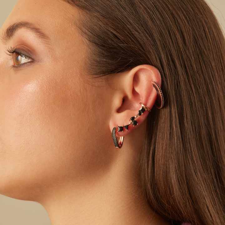 ETERNAL ROSÉE HOOP PIERCING EARRING