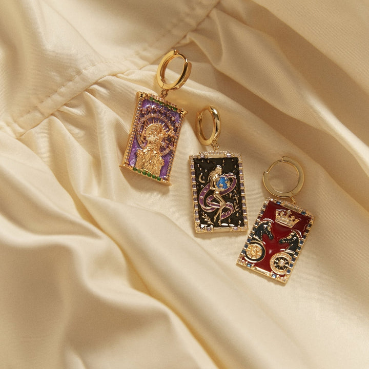 BRINCO PIERCING ARO TAROT EL MUNDO