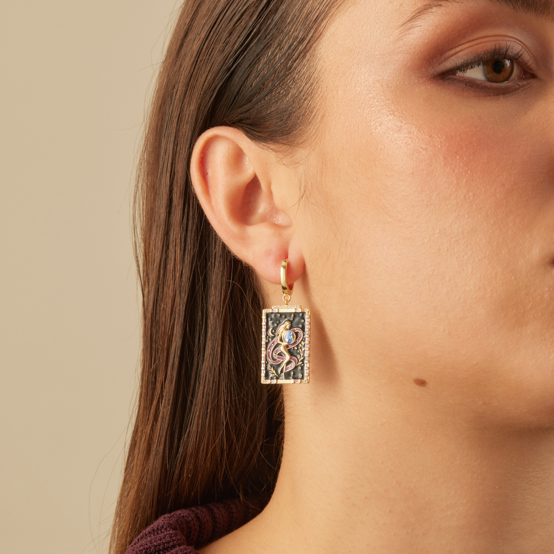 BRINCO PIERCING ARO TAROT EL MUNDO