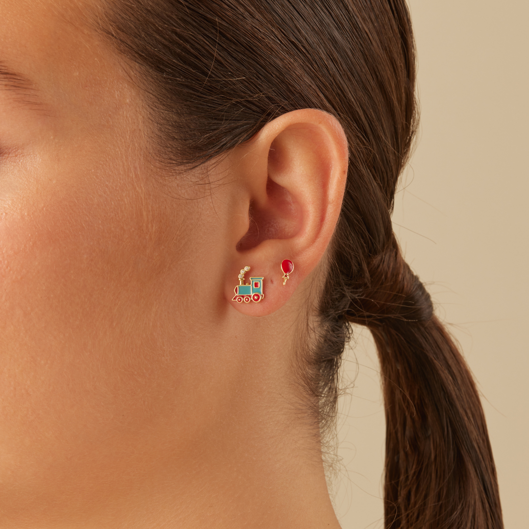 BRINCO PIERCING BALÃO VERMELHO