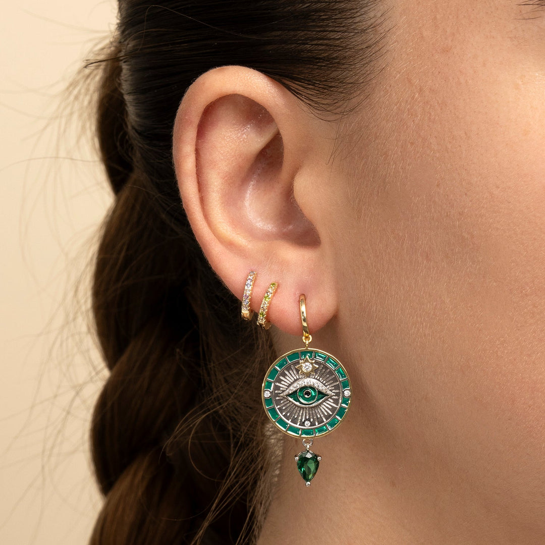BRINCO PIERCING ARO VERDE ISSEY
