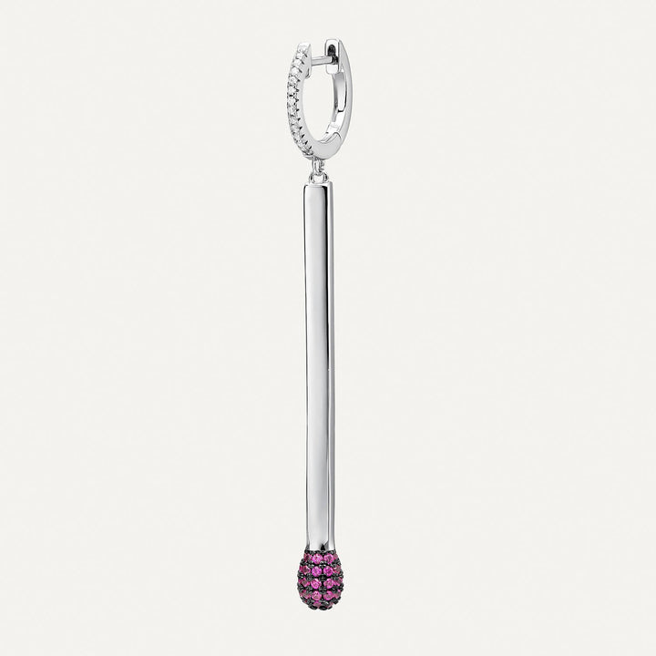 PENDIENTE PIERCING ARO PINK MATCHSTICK