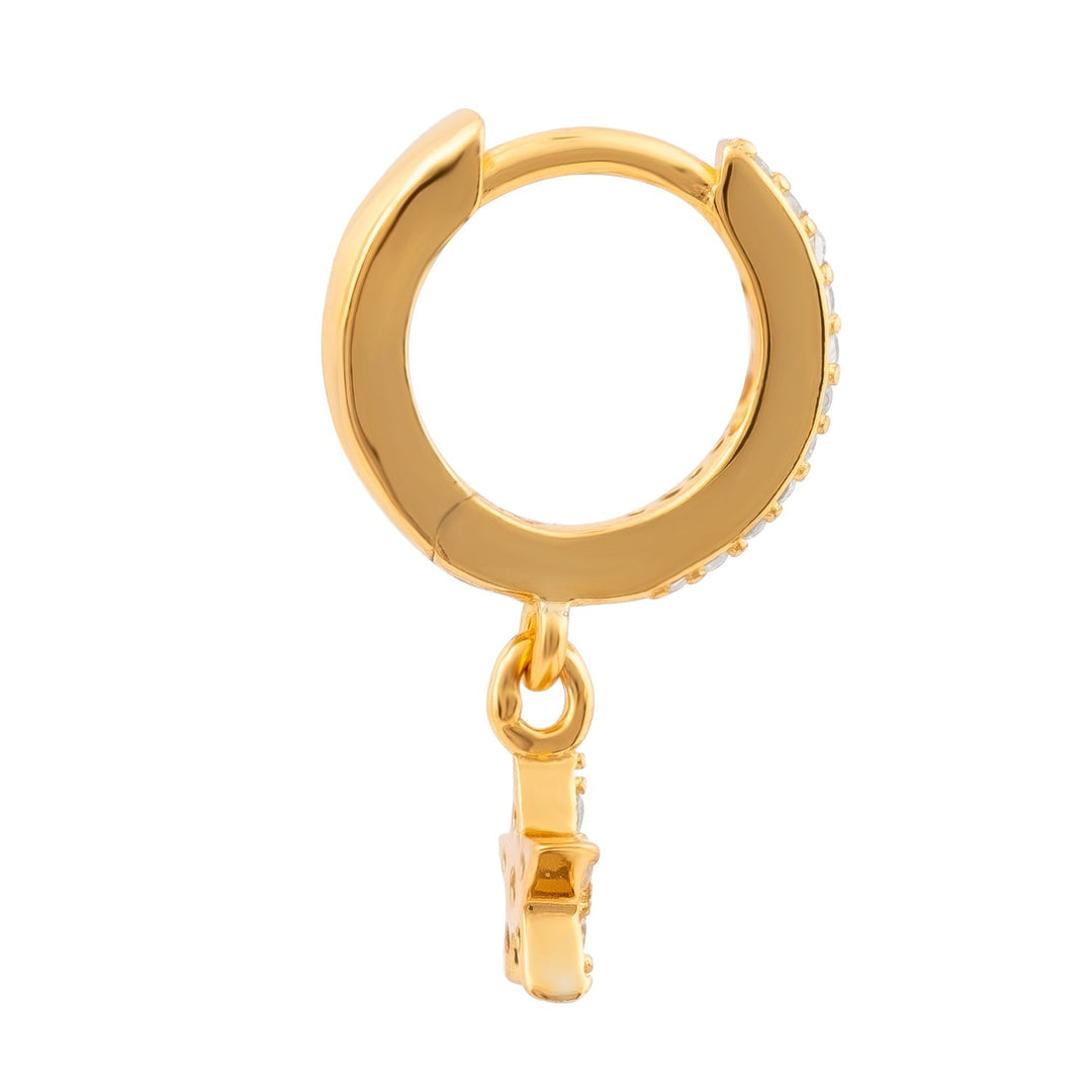 ORECCHINO PIERCING CERCHIO STELLA CADENTE